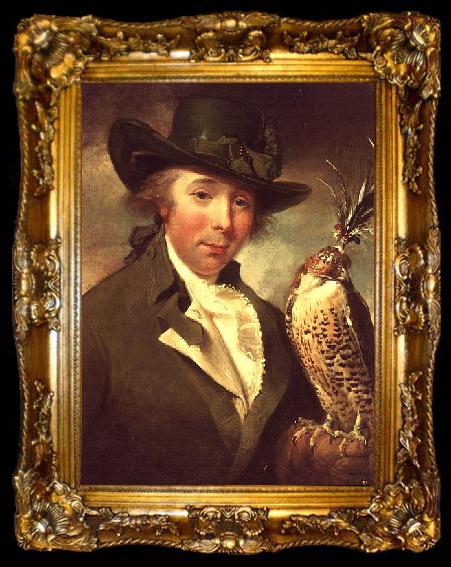 framed  Philip Reinagle Man with Falcon, ta009-2
